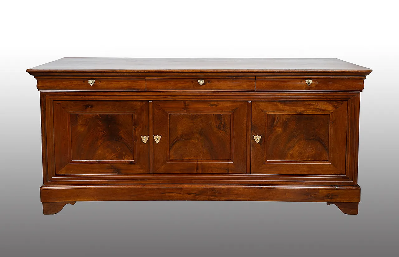 Credenza provenzale a cappuccina in massello di noce Francia, '800 1