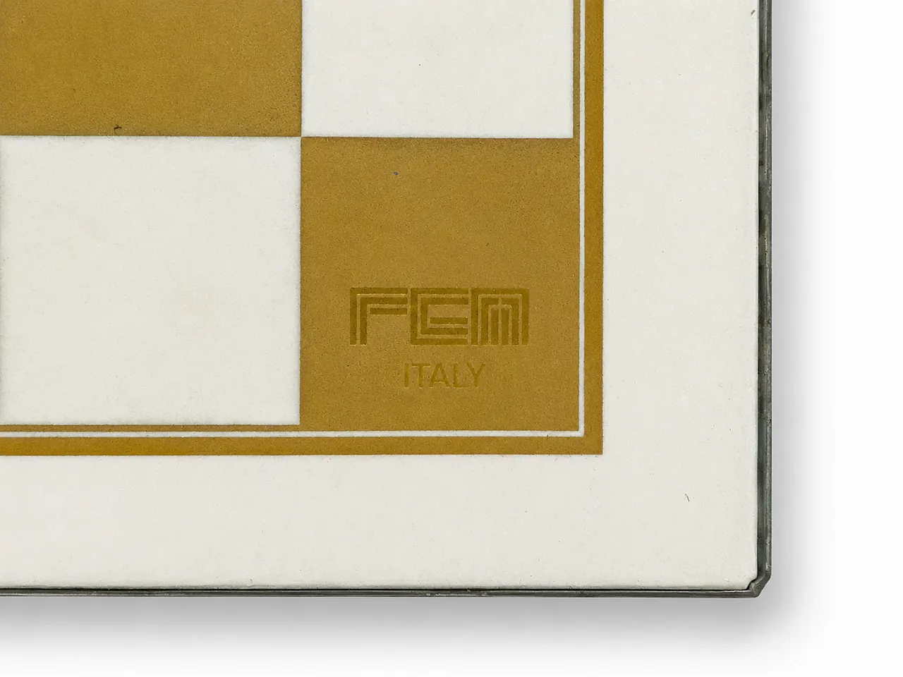 Scacchiera FEM Italy in vetro anni '70 3