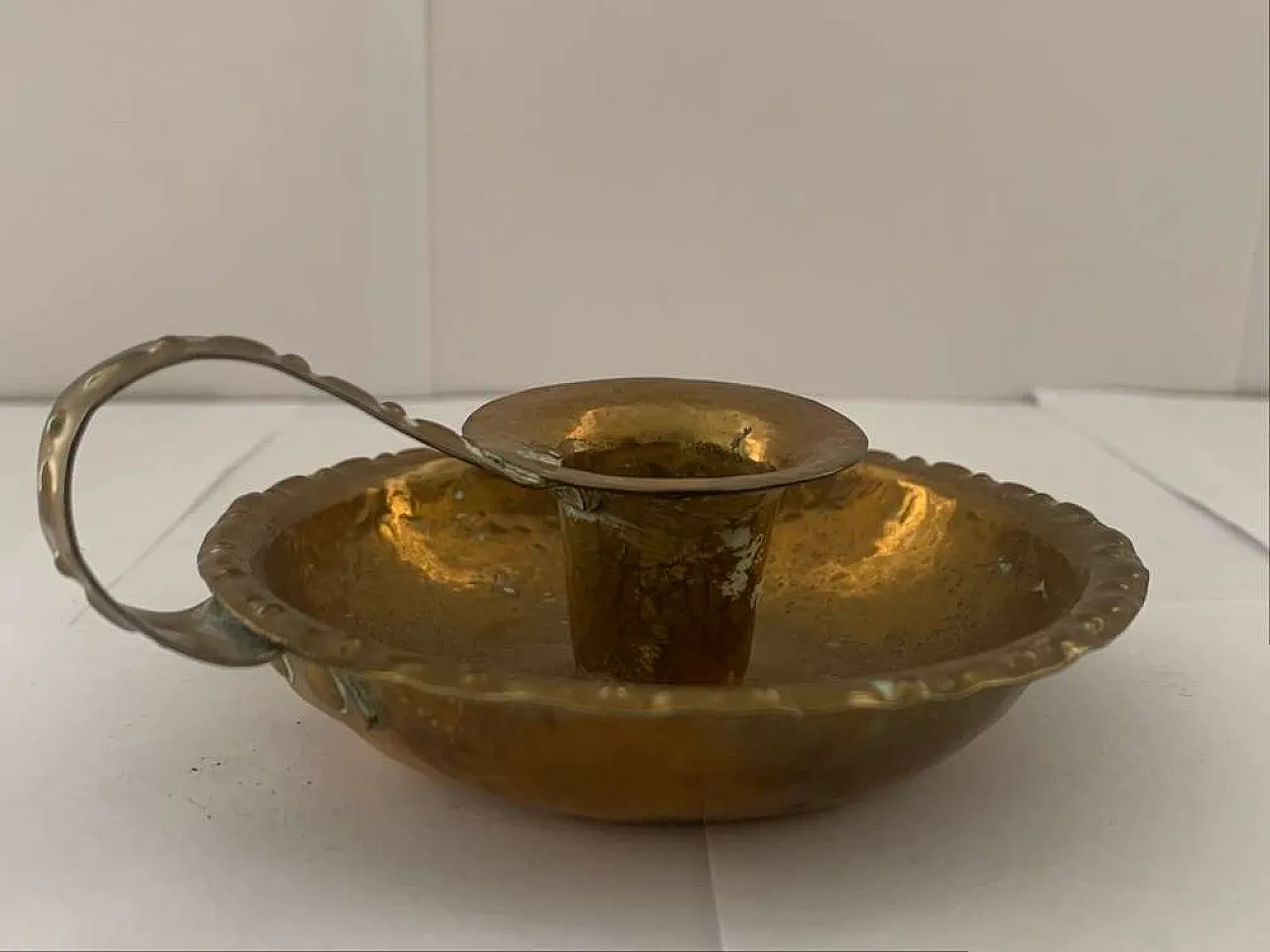 Kerzenständer Kerzenleuchter Messing Brass Candle holder, 1920s 2