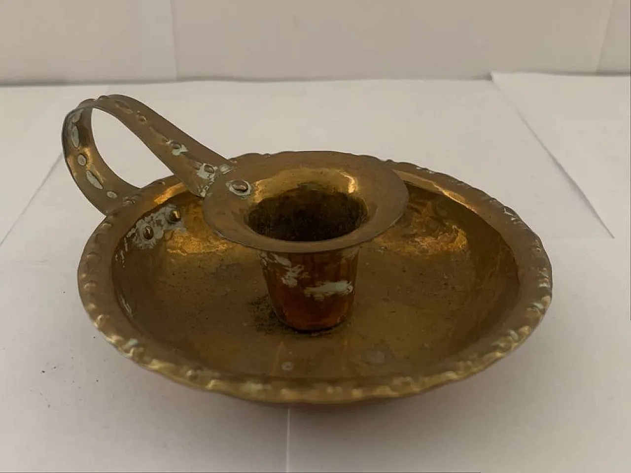 Kerzenständer Kerzenleuchter Messing Brass Candle holder, 1920s 3