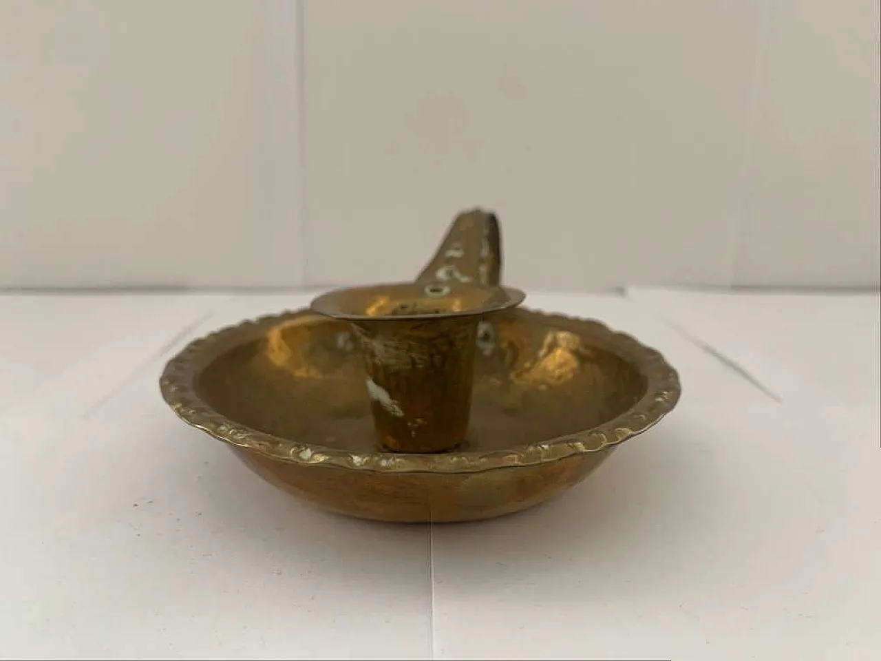 Kerzenständer Kerzenleuchter Messing Brass Candle holder, 1920s 4