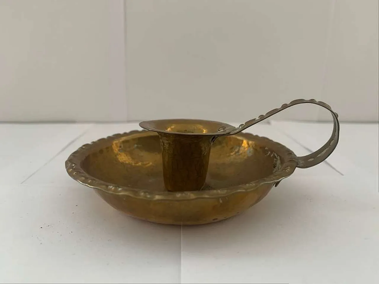 Kerzenständer Kerzenleuchter Messing Brass Candle holder, 1920s 5