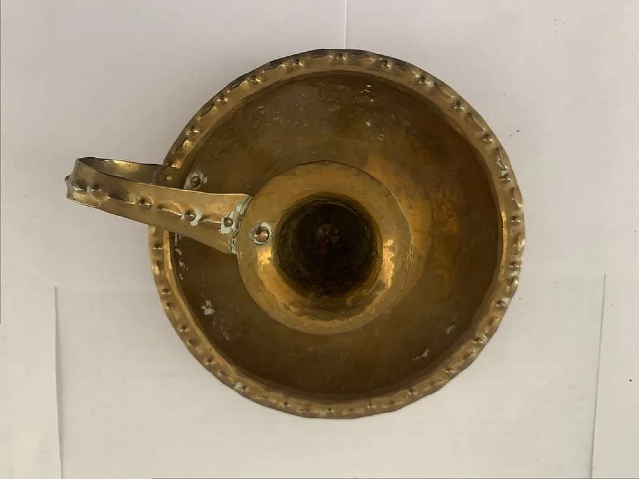 Kerzenständer Kerzenleuchter Messing Brass Candle holder, 1920s 6