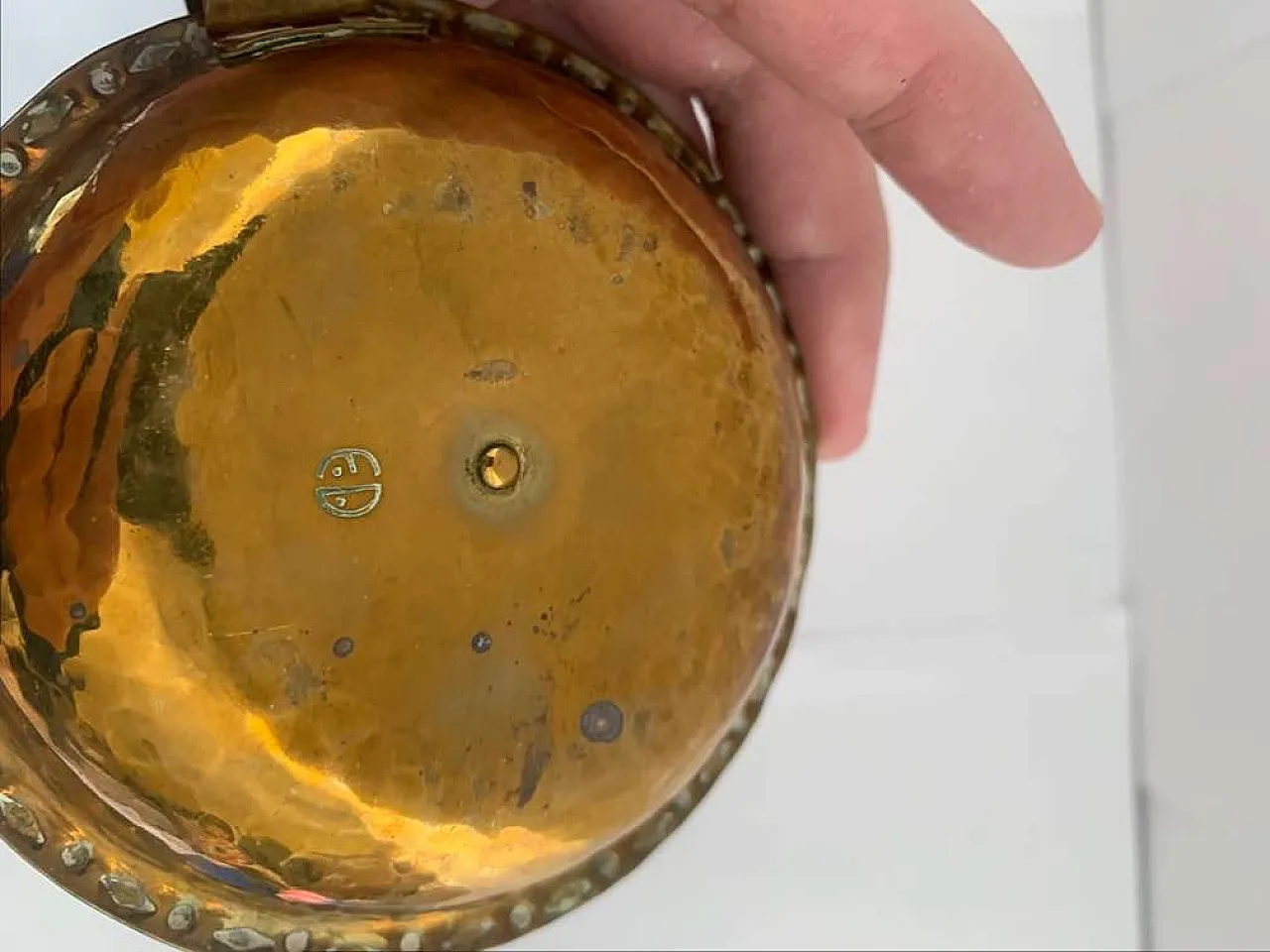 Kerzenständer Kerzenleuchter Messing Brass Candle holder, 1920s 7