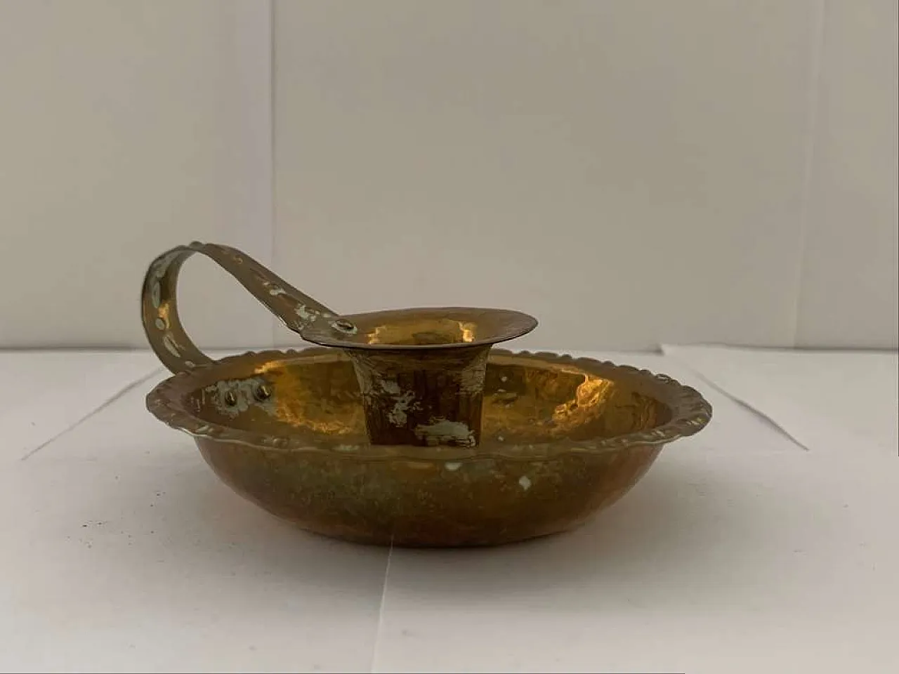 Kerzenständer Kerzenleuchter Messing Brass Candle holder, 1920s 9