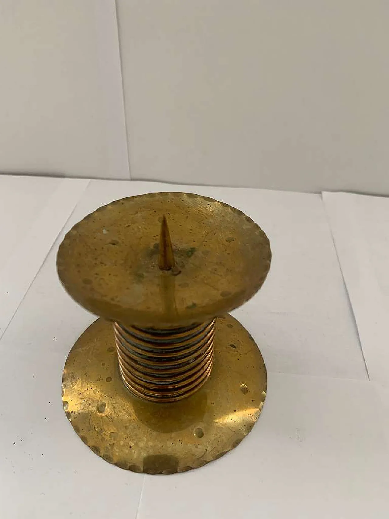 Kerzenleuchter Kerzenständer Messing Brass Candle holder WK, 30s 3