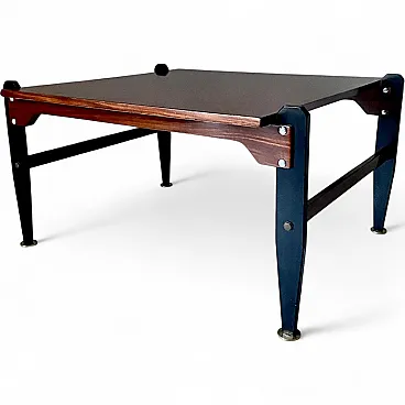 Tavolino in stile scandinavo con top in Mogano