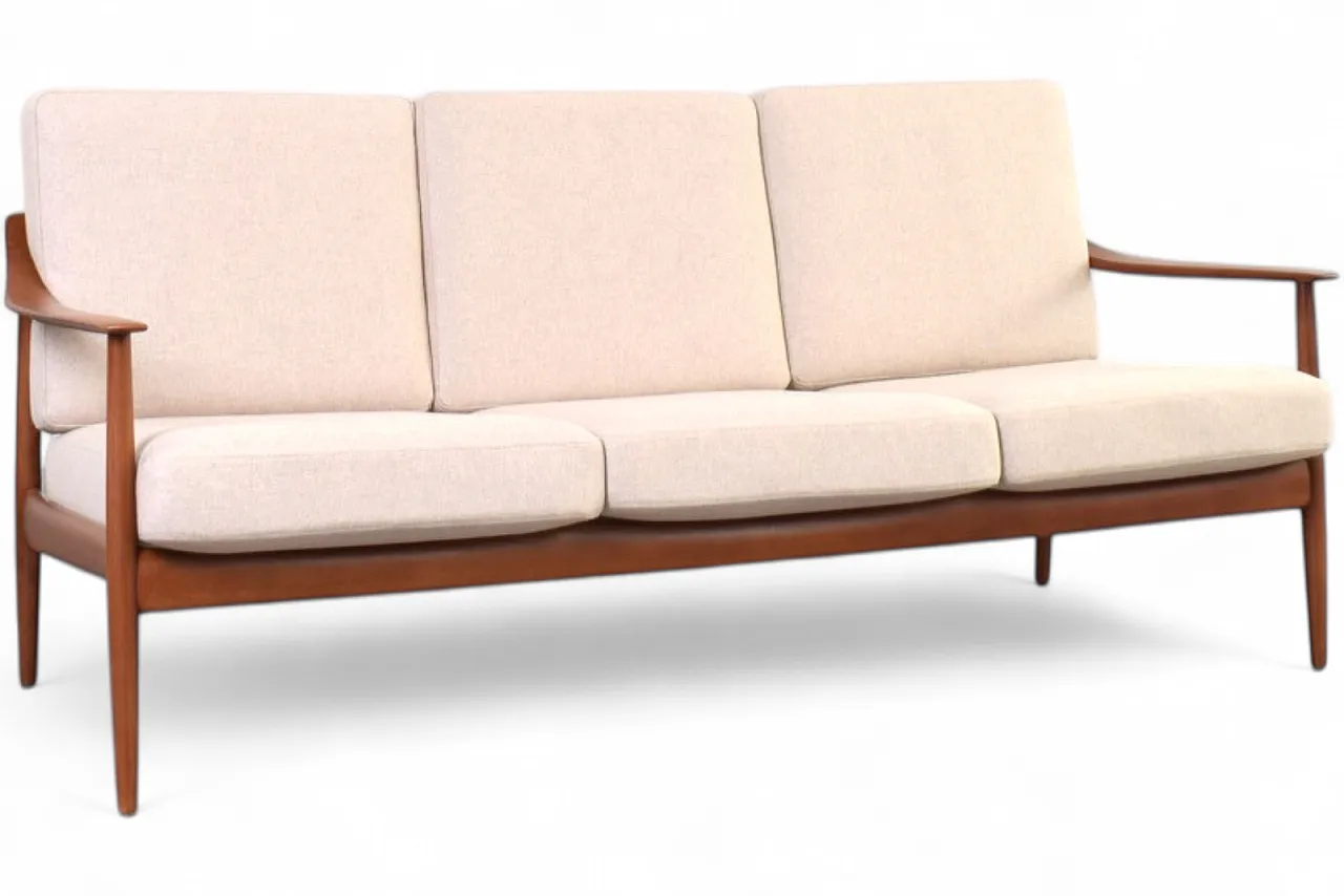 Teak Antimott sofa by Knoll, 1960s 16