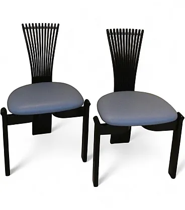 Pair of Totem Chairs by Torstein Nilsen for Westnofa, Norway, 1980s