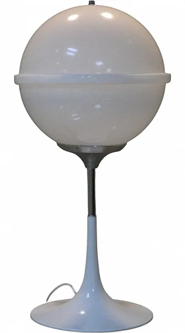 Space Age table lamp in acrylic and steel, 1970s