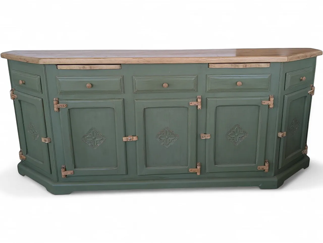 Fully restored chestnut wood cabinet, 1980s 12