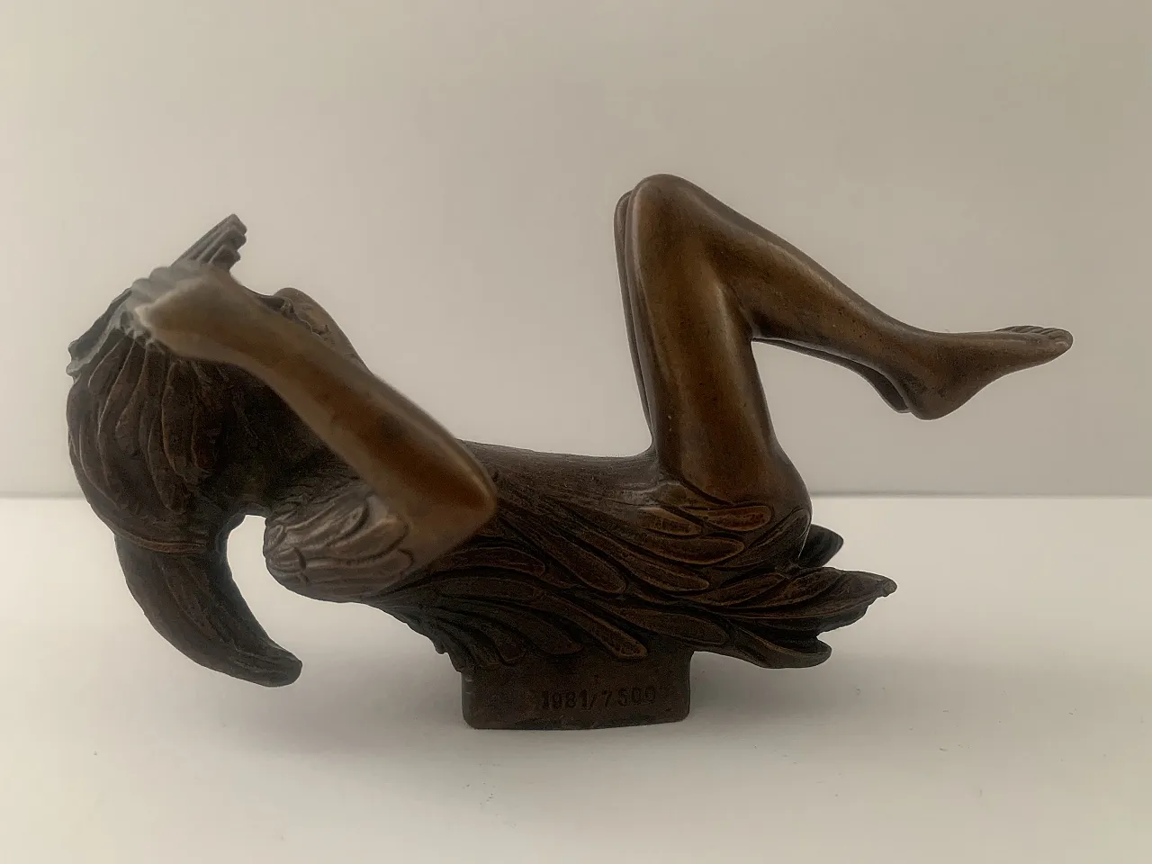 Ernst Fuchs Sculpture Bronze Kunst Köngin der Nacht Papageno Bronce 8
