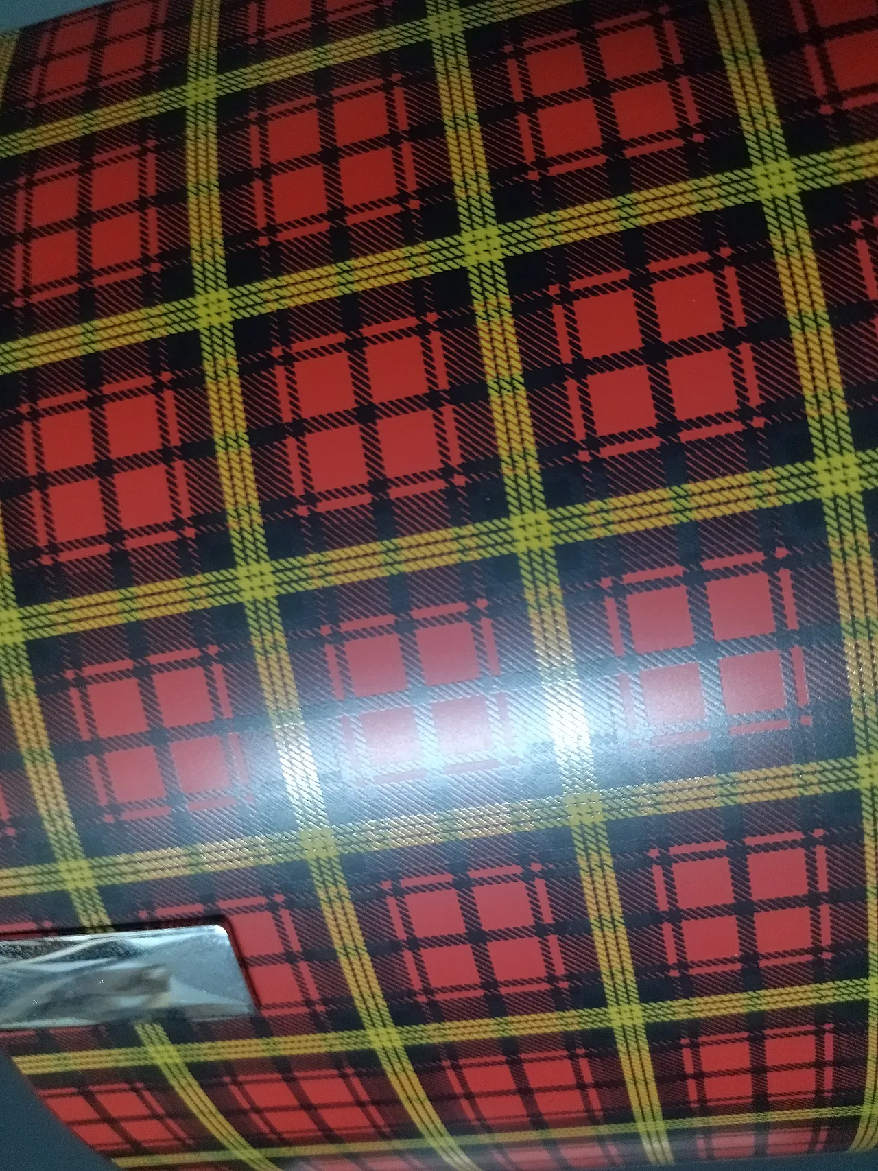 Applique da parete rossa e nera in vetro 5