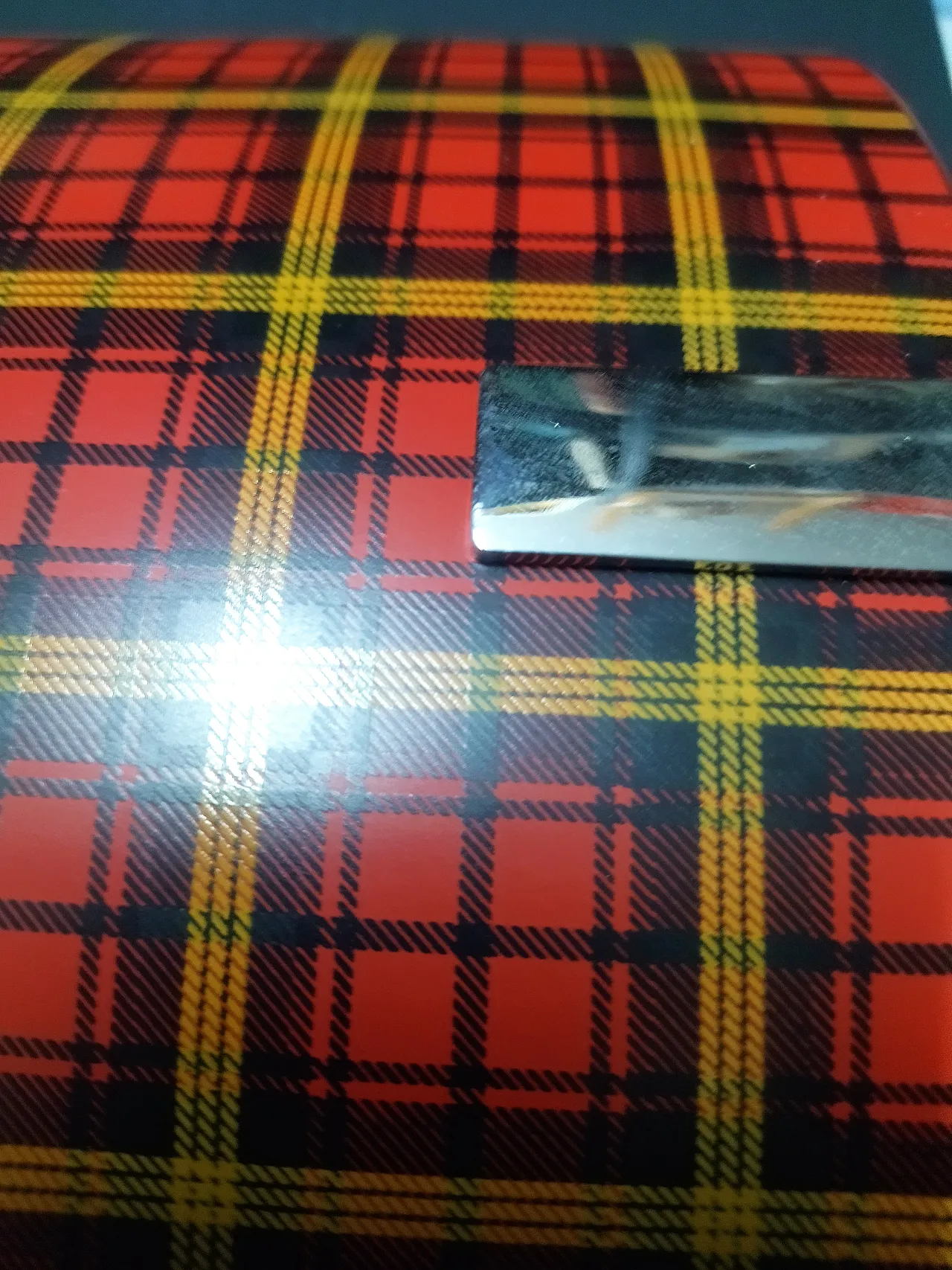 Applique da parete rossa e nera in vetro 8