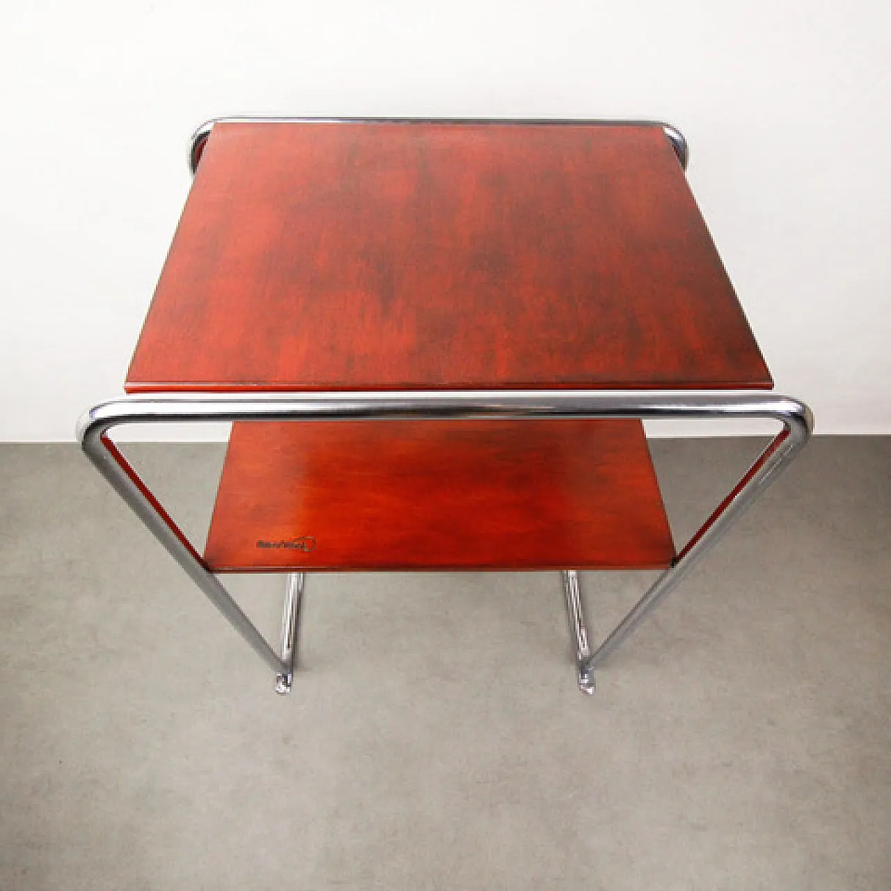 Bauhaus chrome table by Marcel Breuer "Carmin small" 6