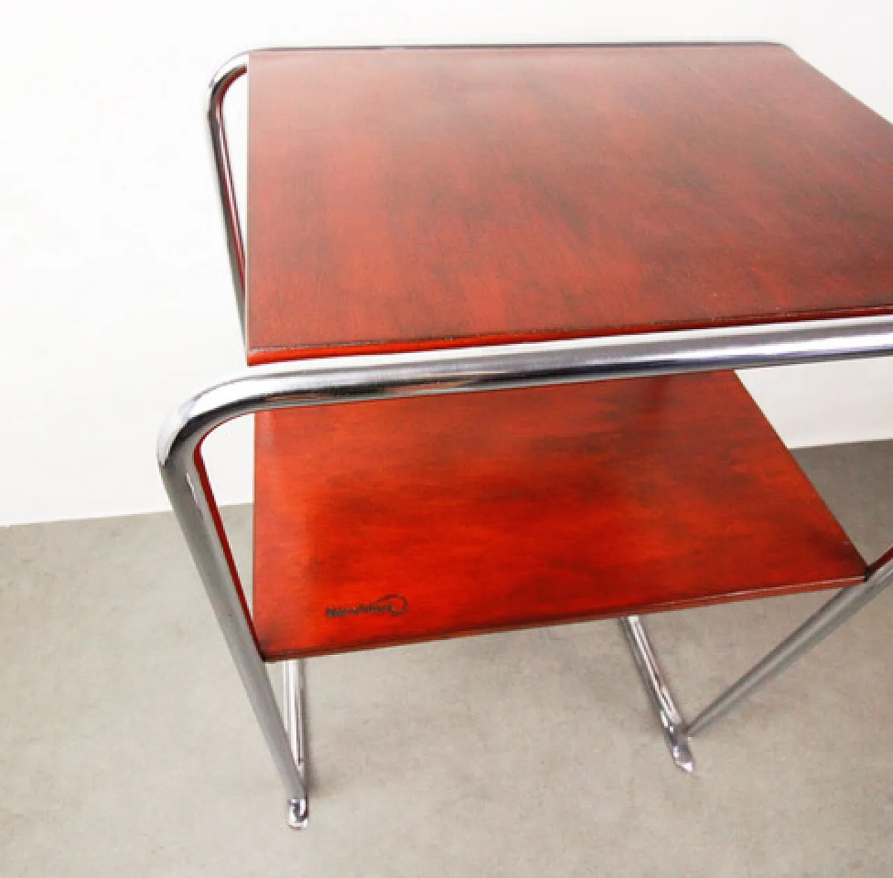 Bauhaus chrome table by Marcel Breuer "Carmin small" 7