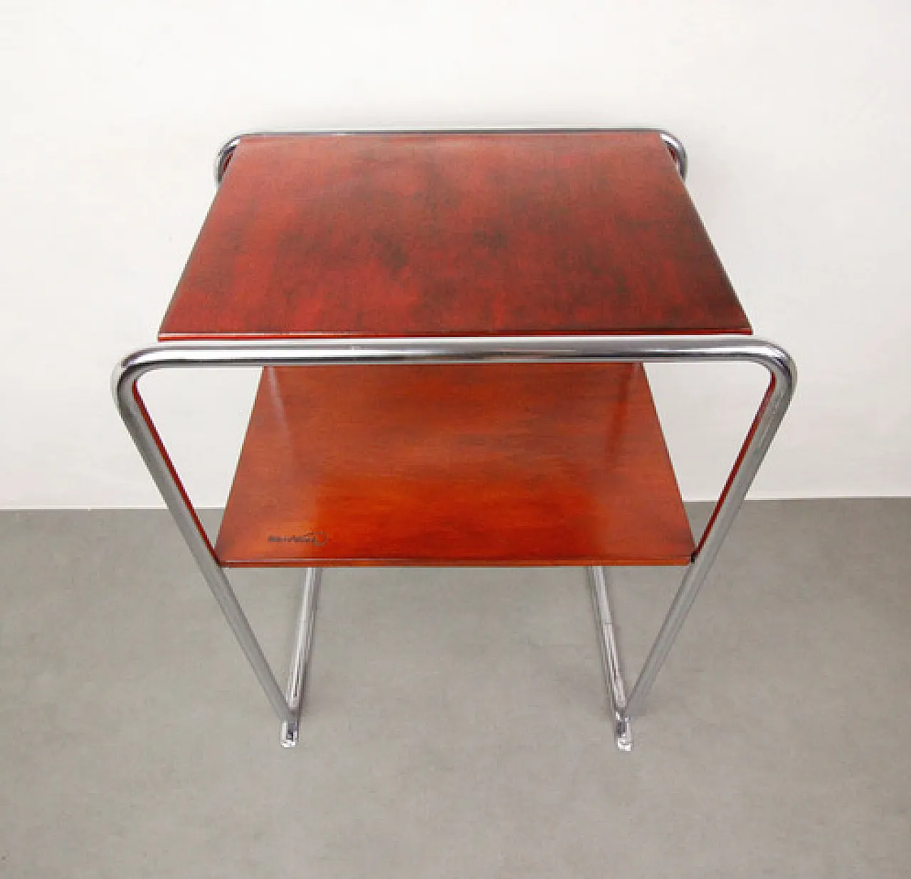 Bauhaus chrome table by Marcel Breuer "Carmin small" 9