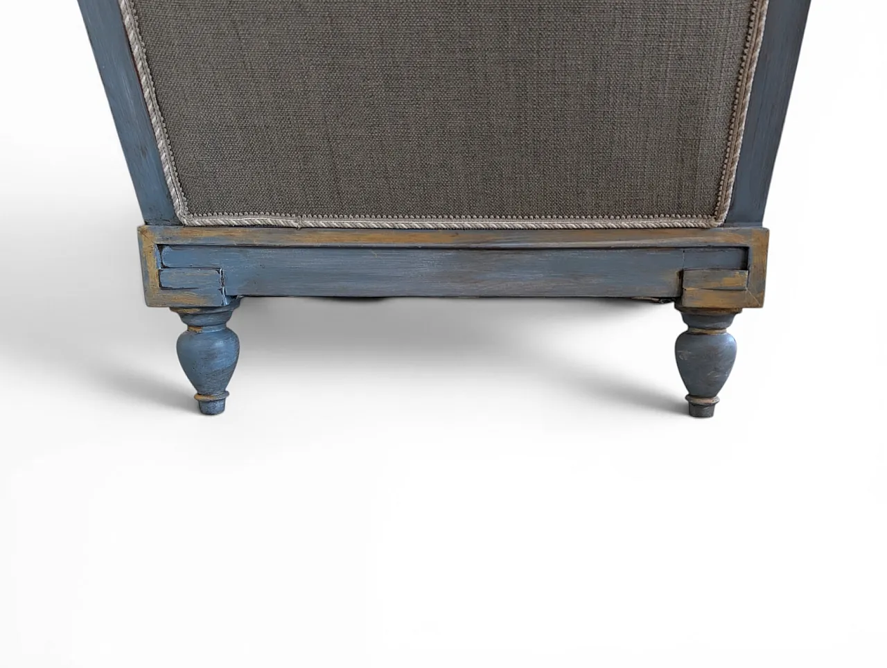 Chaise longue entirely restored and decorated by hand, 70s 5