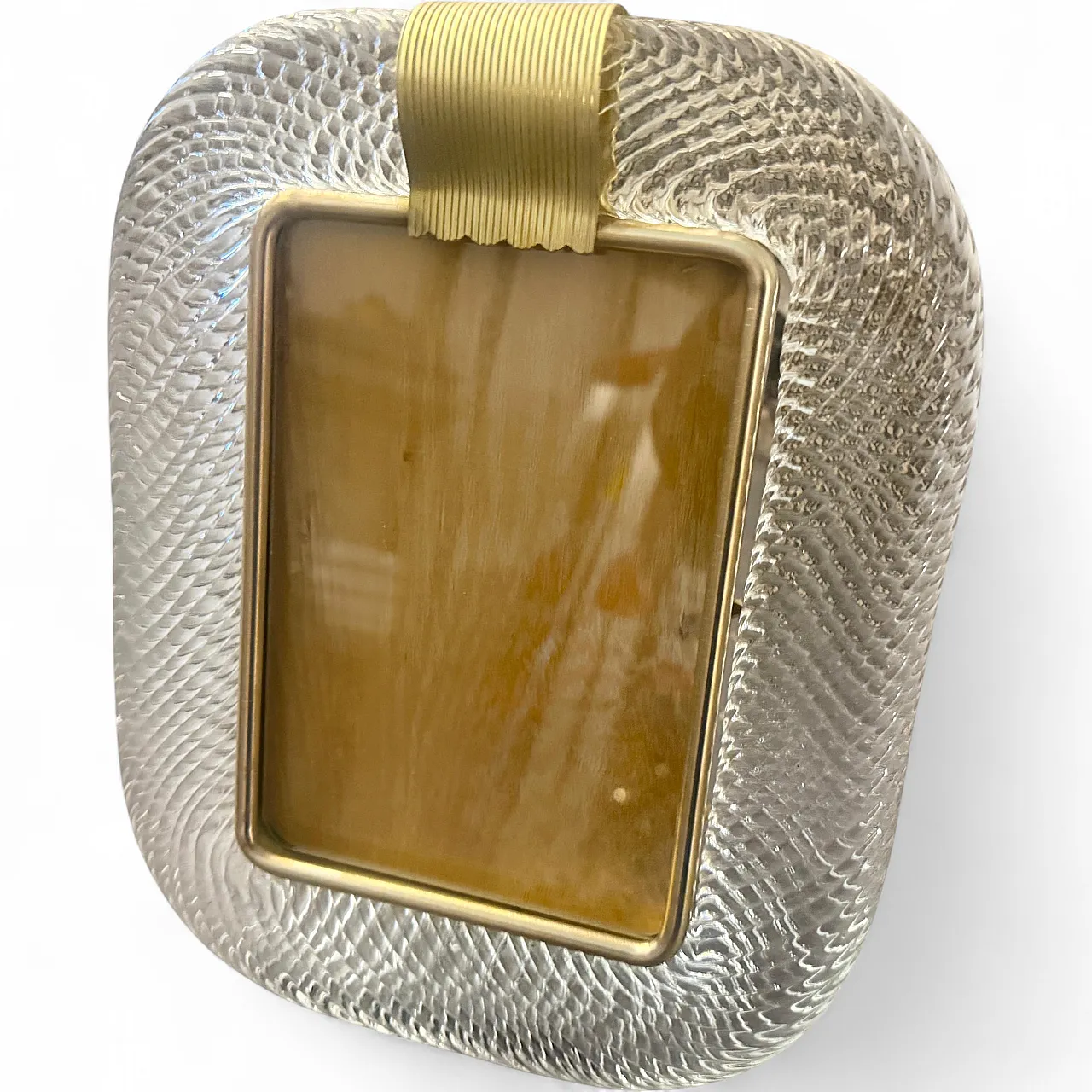 Barovier Style Murano glass rectangular picture frame, 1990s 14