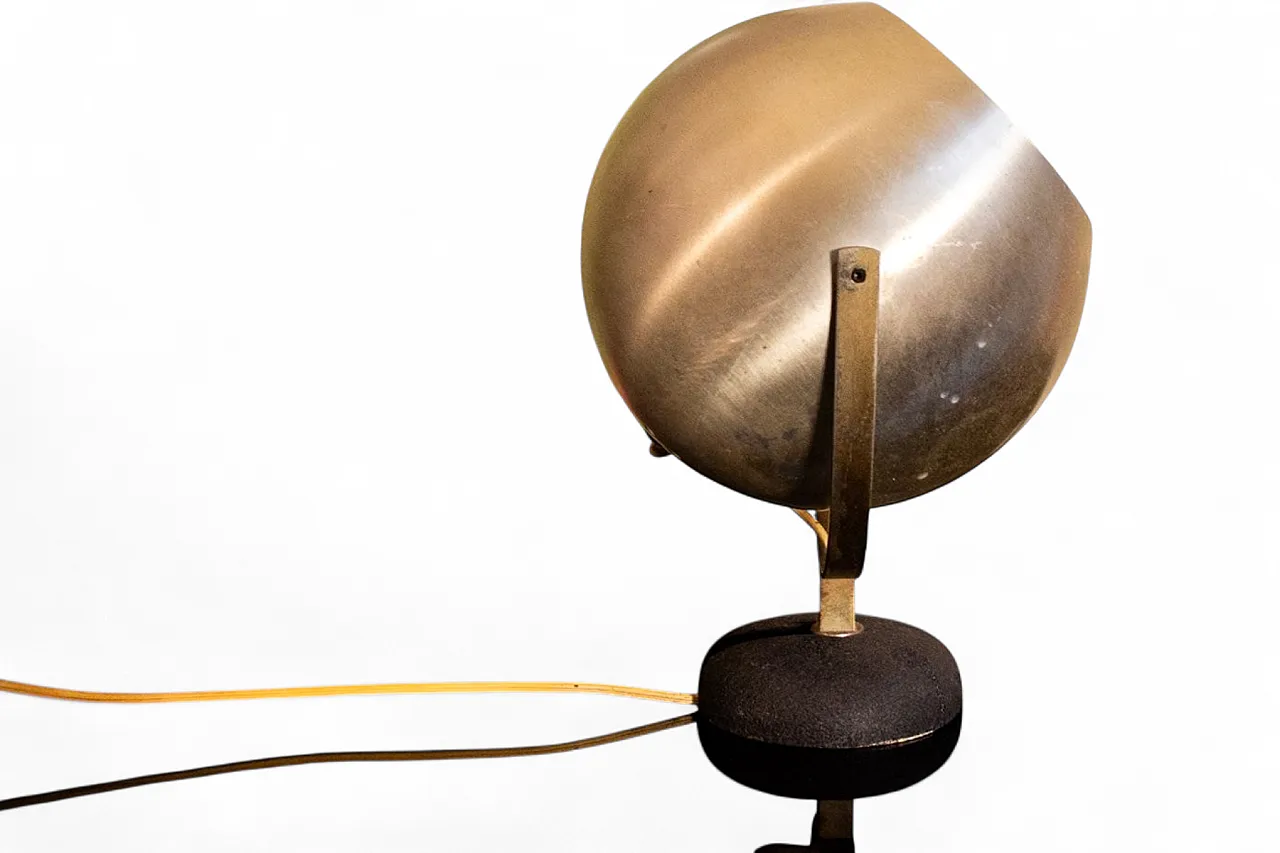 Aluminum and cast iron table lamp, 1960s 6