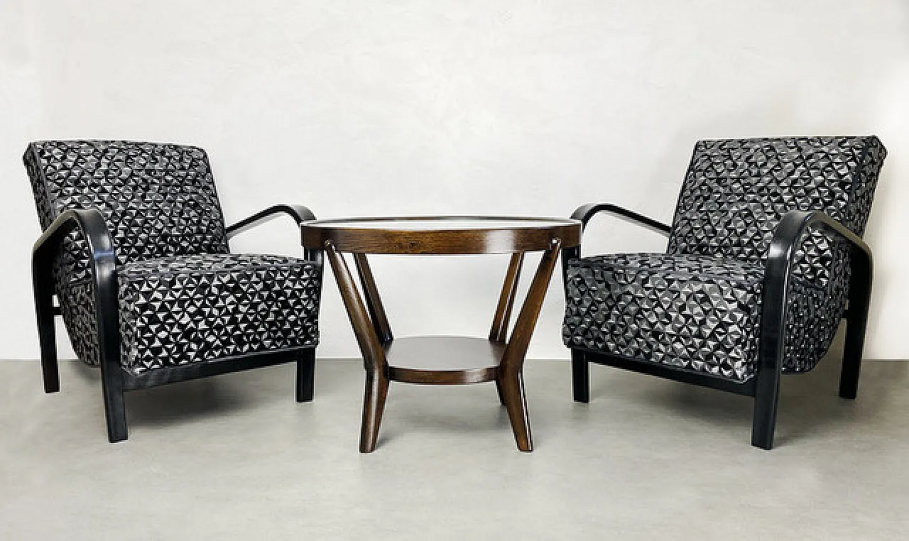 Coffee table by Kropáček & Koželka "Night Saturn" - 1950s 12