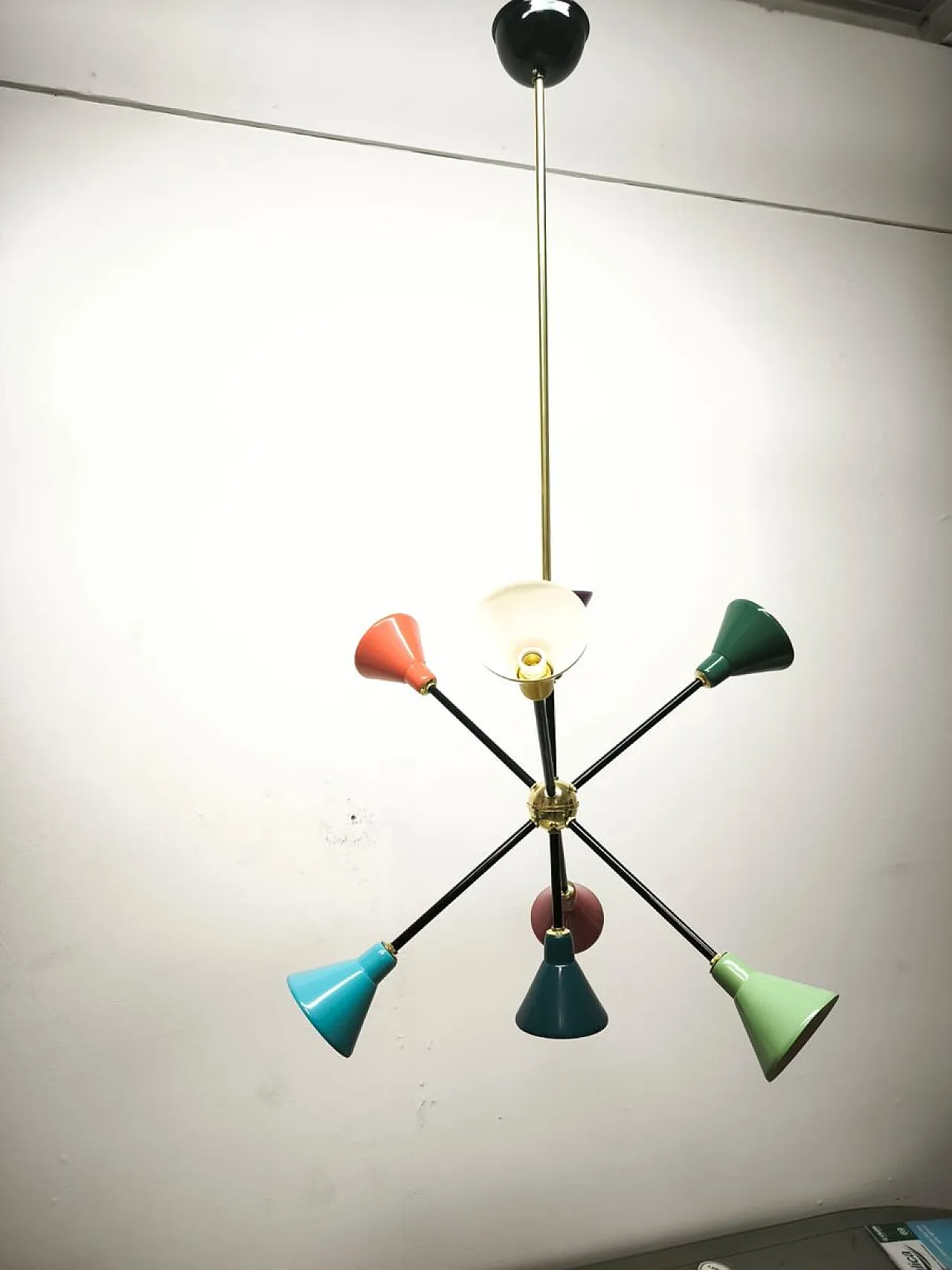 Metal Sputnik light, 1960s 3