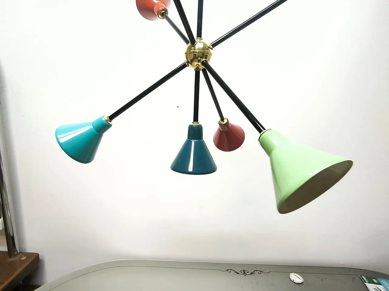 Metal Sputnik light, 1960s 7