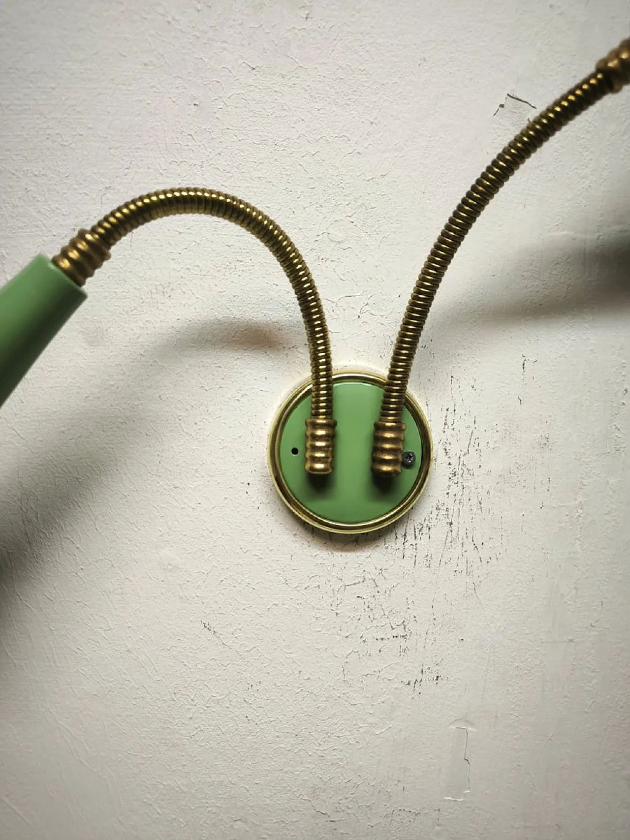 Lampada da parete a due luci Sputnik con bracci regolabili, 1960 2
