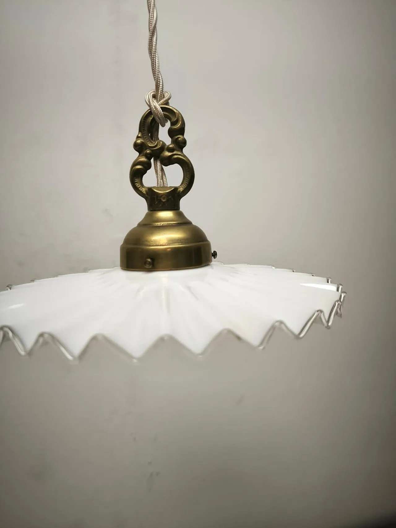Sospensione a fazzoletto in vetro, anni '70 5