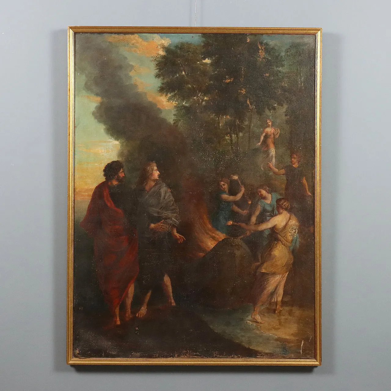 The Nymphs Burn Telemachus' Ship, oil on canvas, 17th century 1