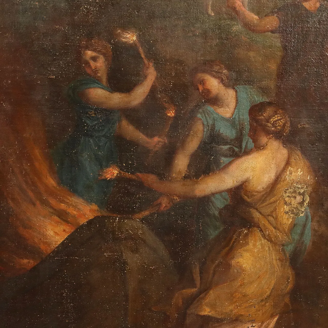 The Nymphs Burn Telemachus' Ship, oil on canvas, 17th century 5