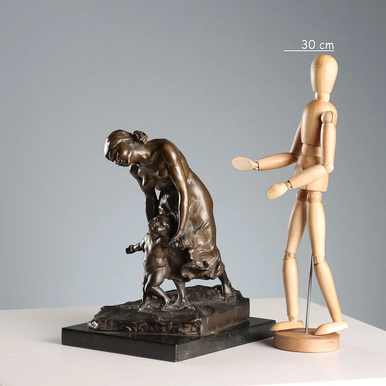First Steps, bronze sculpture, 20th century 2