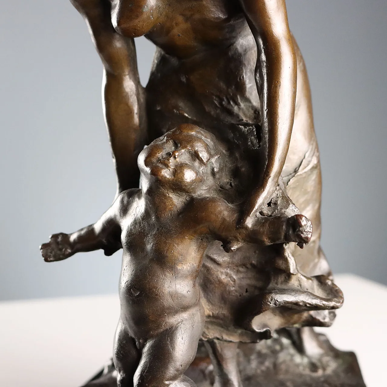First Steps, bronze sculpture, 20th century 4