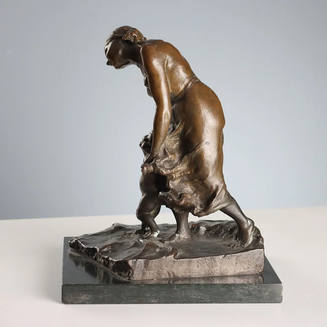 First Steps, bronze sculpture, 20th century 6