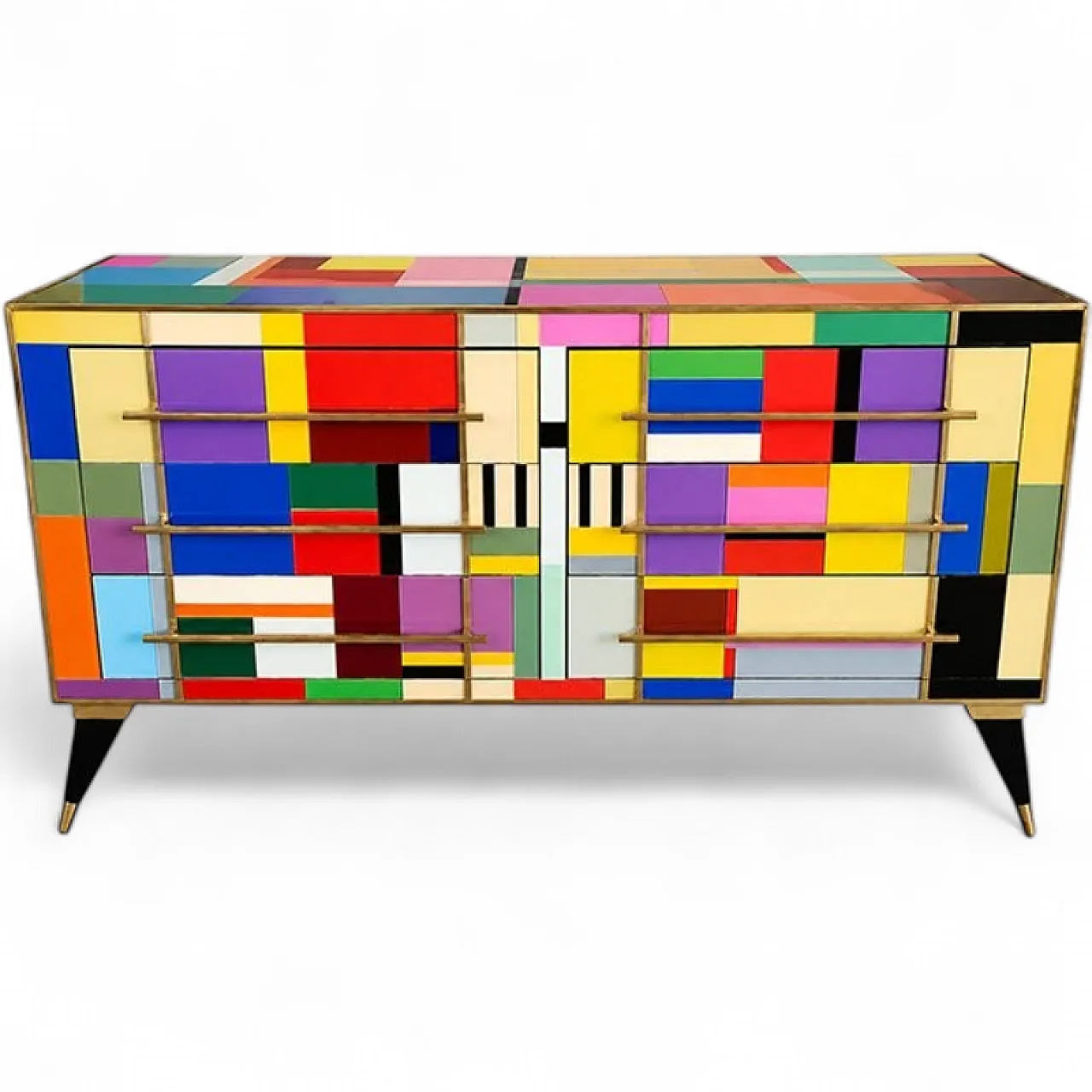 Glass chest of drawers, 1980s 6