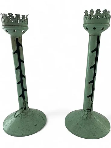 Pair of Windlights Portacandele Marianne Brandt Ruppelwerke, 30s