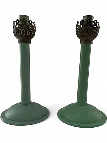 Pair of Windlights Portacandele Marianne Brandt Ruppelwerke, 30s