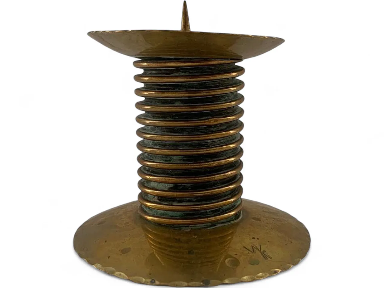 Kerzenleuchter Kerzenständer Messing Brass Candle holder WK, 30s 7
