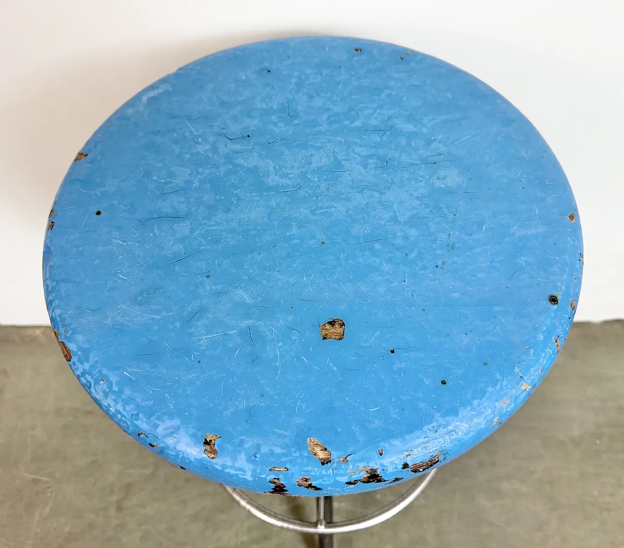 Grey Industrial Workshop Stool, 1960s 13