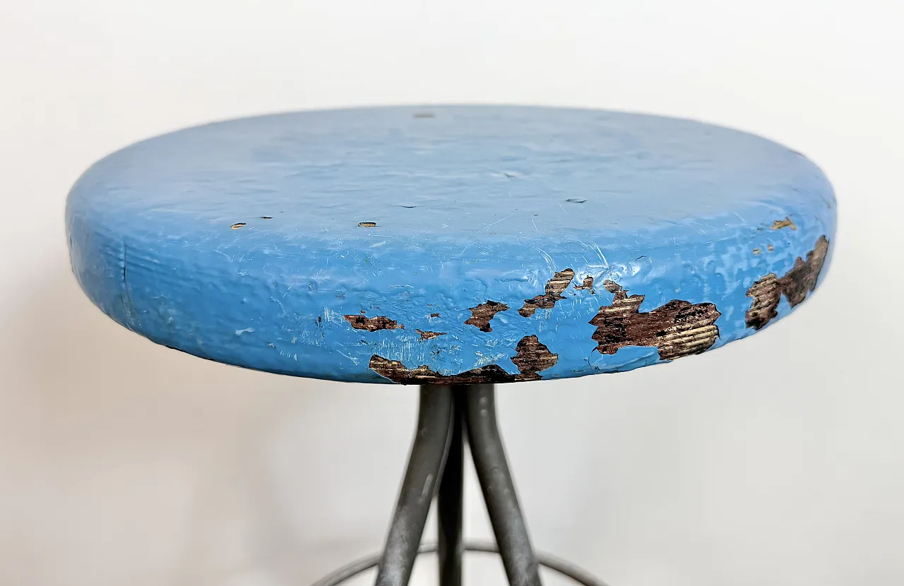 Grey Industrial Workshop Stool, 1960s 17