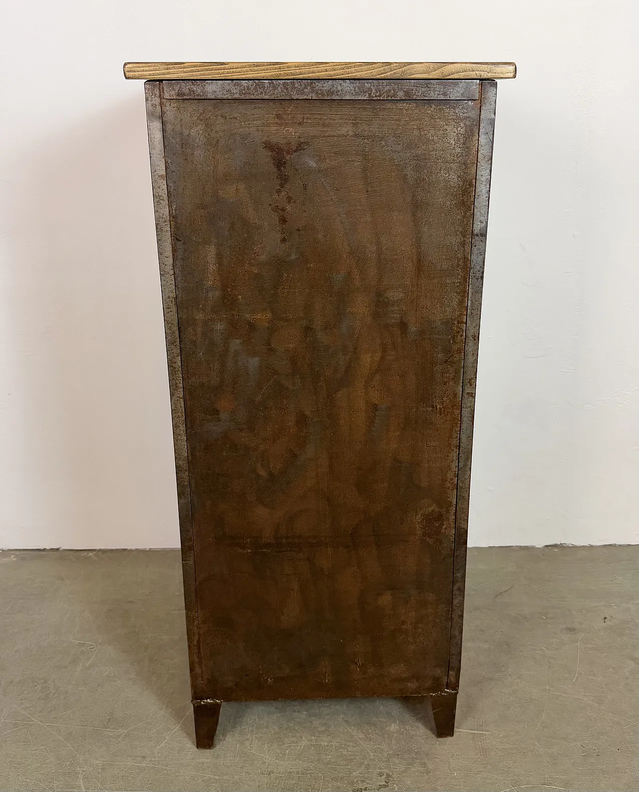 Industrial Iron Cabinet with Mesh Door, 1960s 15
