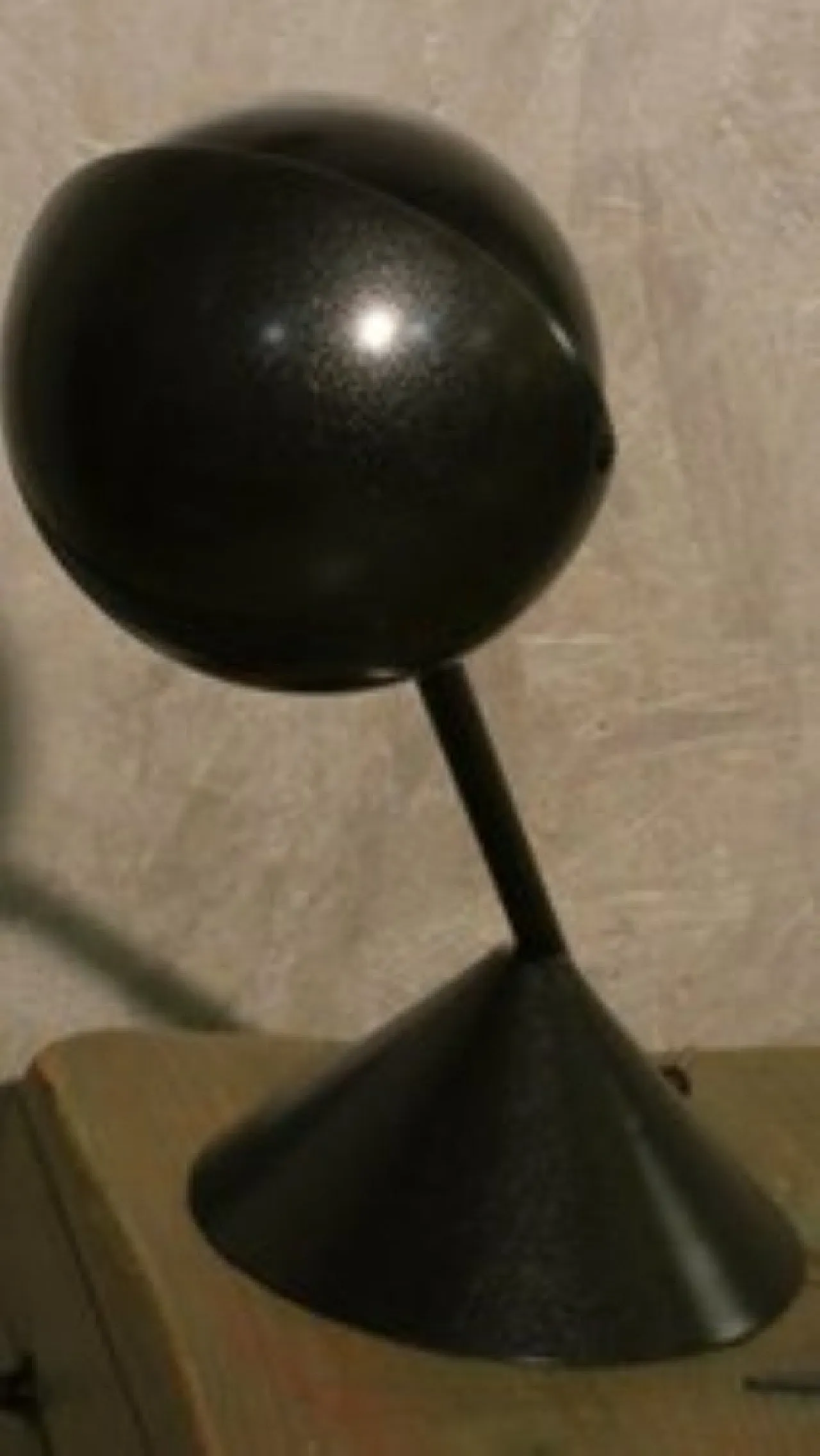 Metal desk lamp with adjustable spherical lampshade, 1980s 3