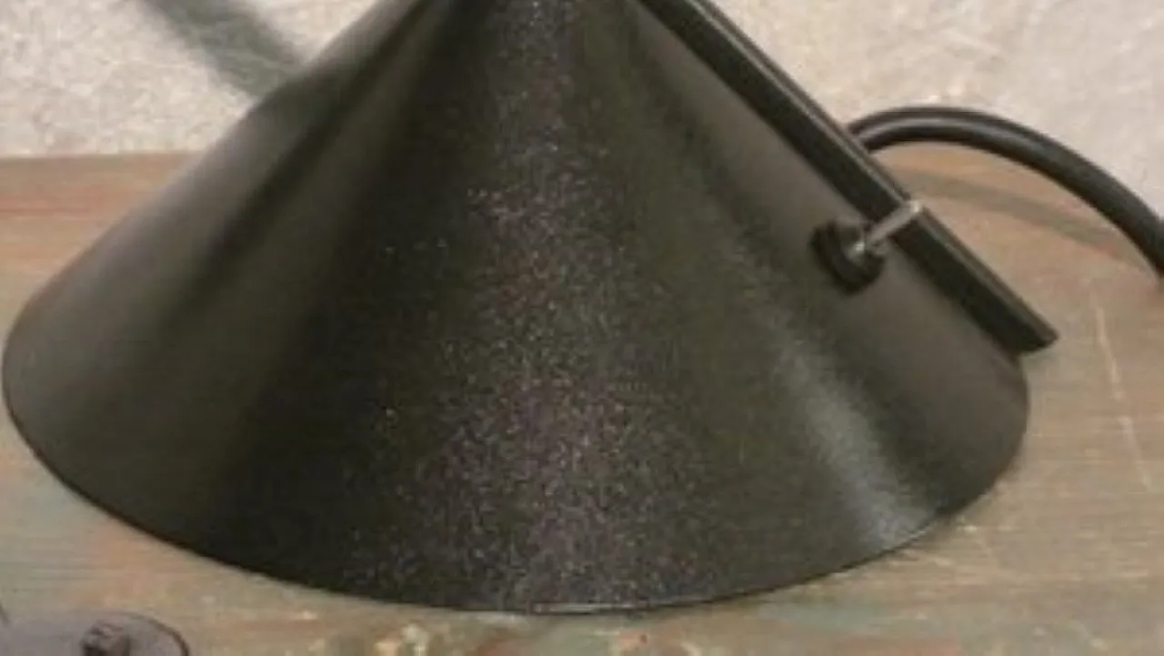 Metal desk lamp with adjustable spherical lampshade, 1980s 5