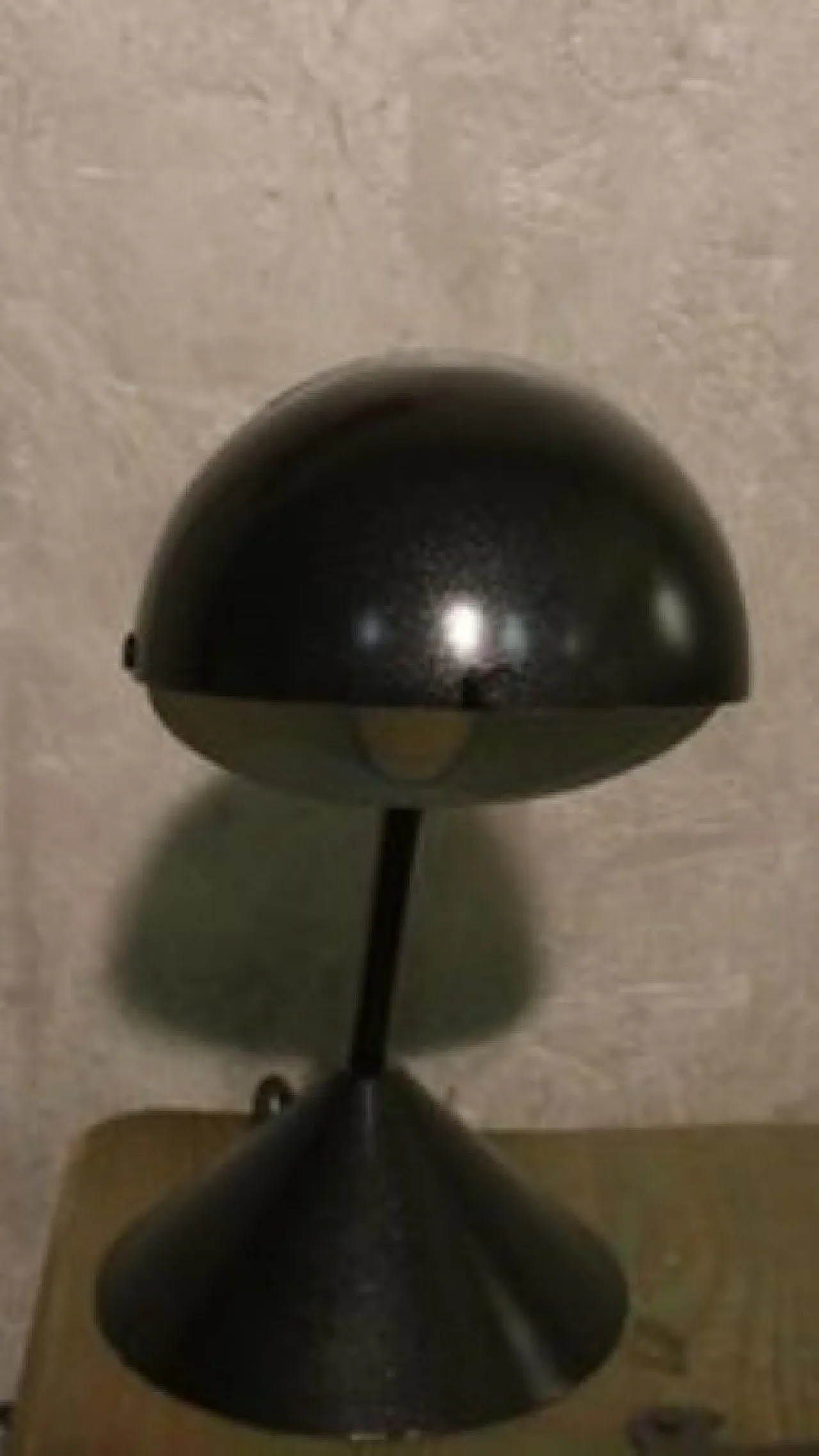 Metal desk lamp with adjustable spherical lampshade, 1980s 6