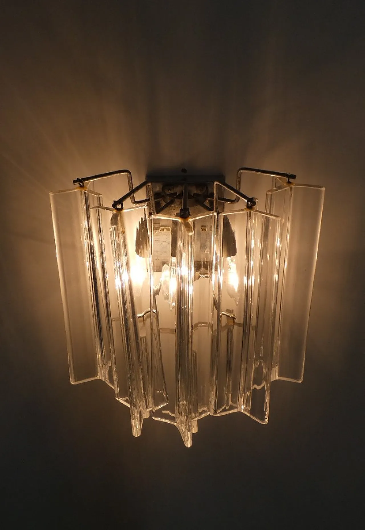 Trilobi wall lamp by Paolo Venini, Italy, 1970s 3