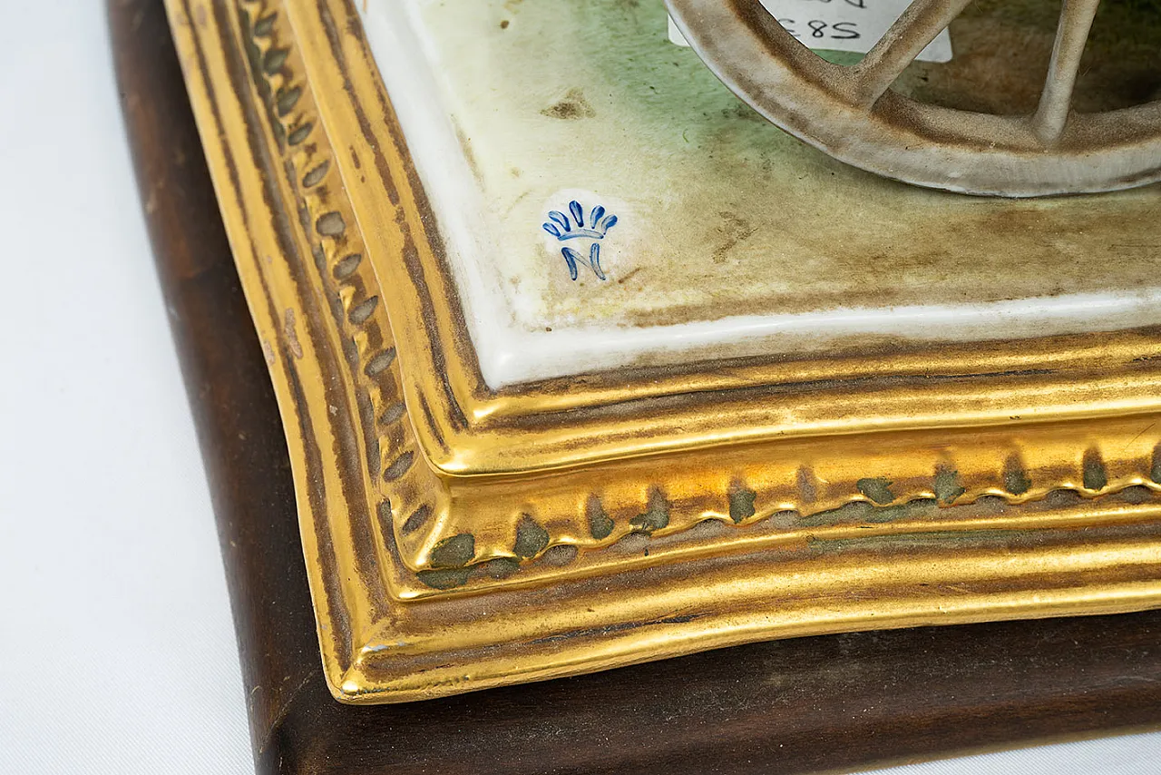 Scultura di Capodimonte carrozza trainata da cavalli, '900 8