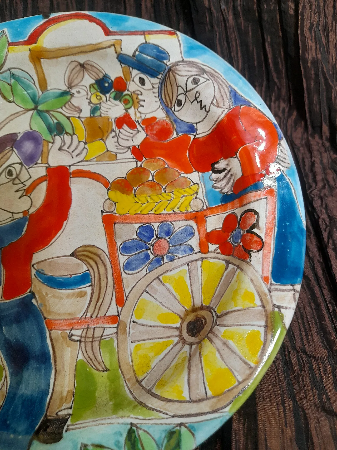 Signed de Simone plate from the 60s, 2