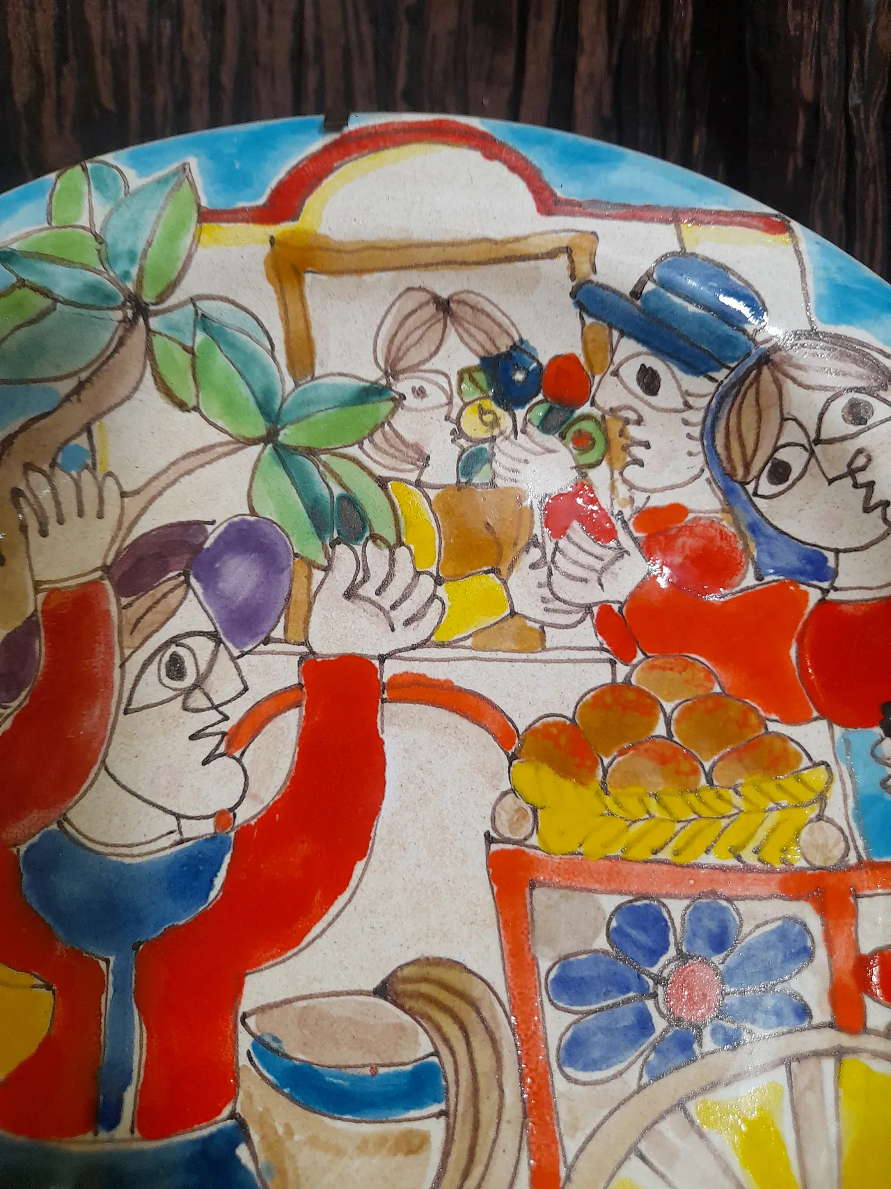 Signed de Simone plate from the 60s, 3