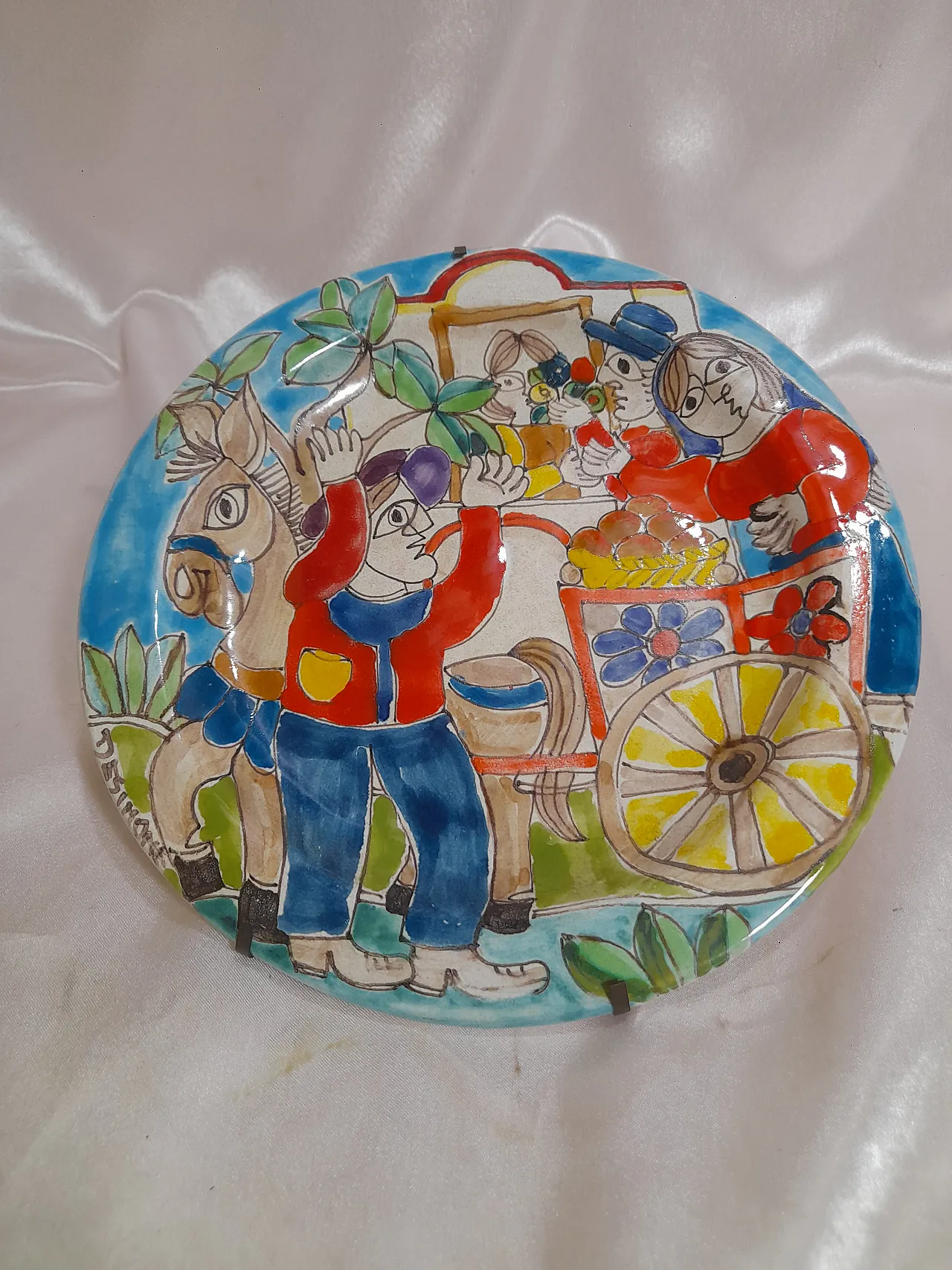 Signed de Simone plate from the 60s, 13
