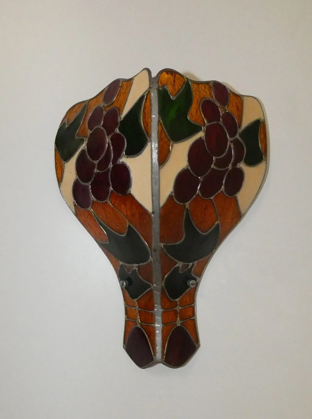 Pair of Tiffany Style Polycarbonate Wall Lamps from Flair, 1990s 1